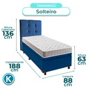 Ver imagem 3 de Kit Cabeceira + Cama Box Bau + Colchão Solteiro D23 D23 Inducol