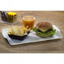 Ver imagem 3 de Bandeja Square Retangular 23x35 Preta em Policarbonato Linha Profissional Cook Vem