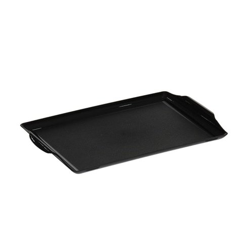 Bandeja Square Retangular 23x35 Preta em Policarbonato Linha Profissional Cook Vem