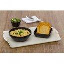 Ver imagem 2 de Bandeja Square Retangular 23x35 Preta em Policarbonato Linha Profissional Cook Vem
