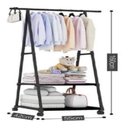 Ver imagem 2 de Guarda-roupas Portateis Arara e 2 Prateleiras Organize Roupa