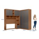 Ver imagem 4 de Guarda-roupa Modulado Casal MDP Lugano