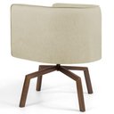 Ver imagem 3 de Kit 2 Poltronas Base Ka Madeira Betina C-129 Linho Bege