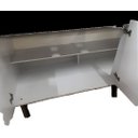Ver imagem 2 de Gabinete de Cozinha 174cm Armário Pia 3 Gavetas e 3 Portas:preto