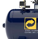 Ver imagem 2 de Compressor Ar Pressure Super AR 20/200V 175 PSI 200 Litros Motor 5HP Trifasico - 220v