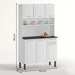 Kit Cozinha de Aço Itatiaia Rose 6 Portas 1 Gaveta I3g1 - 7