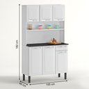 Ver imagem 7 de Kit Cozinha de Aço Itatiaia Rose 6 Portas 1 Gaveta I3g1