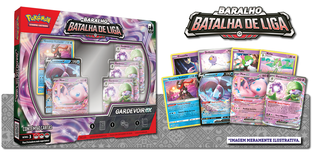 Pokemon Deck Batalha de Liga Gardevoir Ex - Original - Copag - 5