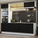 Ver imagem 1 de Cozinha Completa 270003 Com Armário E Balcão Branco/Preto