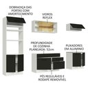 Ver mais imagens de Cozinha Completa 270003 Com Armário E Balcão Branco/Preto