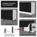 Ver imagem 4 de Cozinha Completa 270003 Com Armário E Balcão Branco/Preto