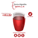 Ver imagem 2 de Porta Algodão e Cotonete para Banheiro Essence Cor Vermelho Durín