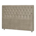 Ver imagem 4 de Cabeceira King Tóquio P04 195 cm Suede - ADJ Decor - Bege TCA 941