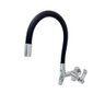 Torneira Cozinha Flexivel Parede com Saida para Maquina de Lavar Louça e Roupa Preto Samer - 5