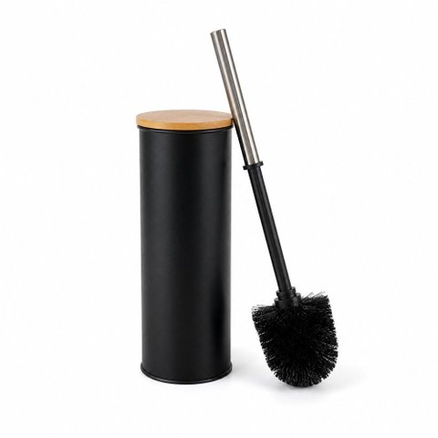 Escova Sanitária com Suporte - Preta