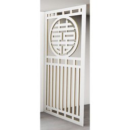 Painel Vazado Divisória Mdf Pequim Branco Decore Painéis e Divisórias 0,60x2,60m - 2
