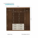 Ver imagem 5 de Guarda-Roupa Casal 8 Portas 6 Gavetas Liverpool Bege/Jatobá/Areia