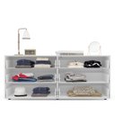 Ver imagem 3 de Cômoda Porto com 6 Gavetas 150x63cm Branco/Cinza 240821