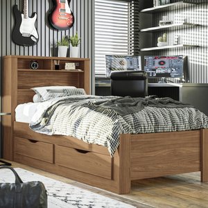 Cama de Solteiro Invicta com 2 Gavetas