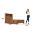 Ver imagem 4 de Cama de Solteiro Invicta com 2 Gavetas Marrom/Jatoba