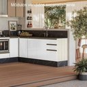 Ver imagem 7 de Armario Aereo Balcao Pia 120 Cm Mdf Kali Bianco