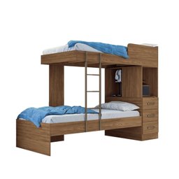 Beliche Solteiro 3 Gavetas 239,5 X 169 X 239,5 Cm Plus - 2
