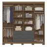 Guarda-roupa Casal 8 Portas 6 Gavetas Liverpool com Pés - 3