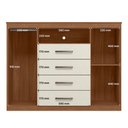 Ver imagem 6 de Cômoda para Quarto 2 Portas 4 Gavetas 1 Nicho Master