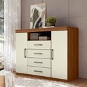 Ver imagem 1 de Cômoda para Quarto 2 Portas 4 Gavetas 1 Nicho Master
