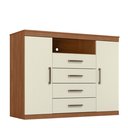Ver imagem 3 de Cômoda para Quarto 2 Portas 4 Gavetas 1 Nicho Master