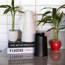 Ver imagem 2 de Vaso Decorativo em Cerâmica Branco 24,5x13x13 cm - D’Rossi