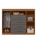 Ver imagem 5 de Cômoda para Quarto 2 Portas 4 Gavetas 1 Nicho Master