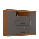 Ver imagem 3 de Cômoda para Quarto 2 Portas 4 Gavetas 1 Nicho Master