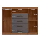 Ver imagem 6 de Cômoda para Quarto 2 Portas 4 Gavetas 1 Nicho Master