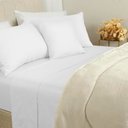 Ver imagem 4 de Jogo de Cama Duplo Casal 4 Peças Percal 180 Fios Branco Sonhare Prata