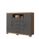 Ver imagem 3 de Cômoda para Quarto 2 Portas 4 Gavetas 1 Nicho Master com Pés