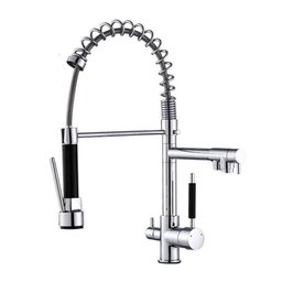 Torneira Gourmet 50cm com Misturador Monocomando e Saída para Água Filtrada Cromada de Bancada - 1 Torneira Gourmet 50cm com Misturador Monocomando e Saída para Água Filtrada Cromada de Bancada - 1