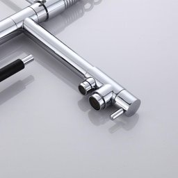 Torneira Gourmet 50cm com Misturador Monocomando e Saída para Água Filtrada Cromada de Bancada - 4 Torneira Gourmet 50cm com Misturador Monocomando e Saída para Água Filtrada Cromada de Bancada - 4