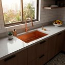 Ver imagem 4 de Kit Cuba Gourmet Cozinha 50x40 Inox 304 Rose com Torneira Parede Retrátil Brinovar
