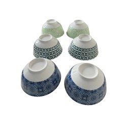 6 Bowls Cumbucas Tigelas Estampados Grandes 500ml Mek Kit 6 Tigelas Cumbucas Bowls 600ml Caldos Sopa - 4