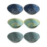 6 Bowls Cumbucas Tigelas Estampados Grandes 500ml Mek Kit 6 Tigelas Cumbucas Bowls 600ml Caldos Sopa - 1