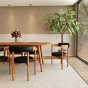 Ver imagem 3 de Cadeira para Sala de Jantar Cavalet Marrom/Champagne/Preto