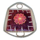 Ver imagem 2 de Bandeja Rattan e Ceramica Floral Pintada a Mao Indonesia 12