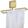 Porta Toalha Rosto Toalheiro Lavabo 25CM com Adesivo Dourado Acetinado Future - 1