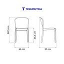 Ver imagem 6 de Conjunto 2 Cadeiras Anna Estrutura em Plástico Polipropileno Preta Tramontina