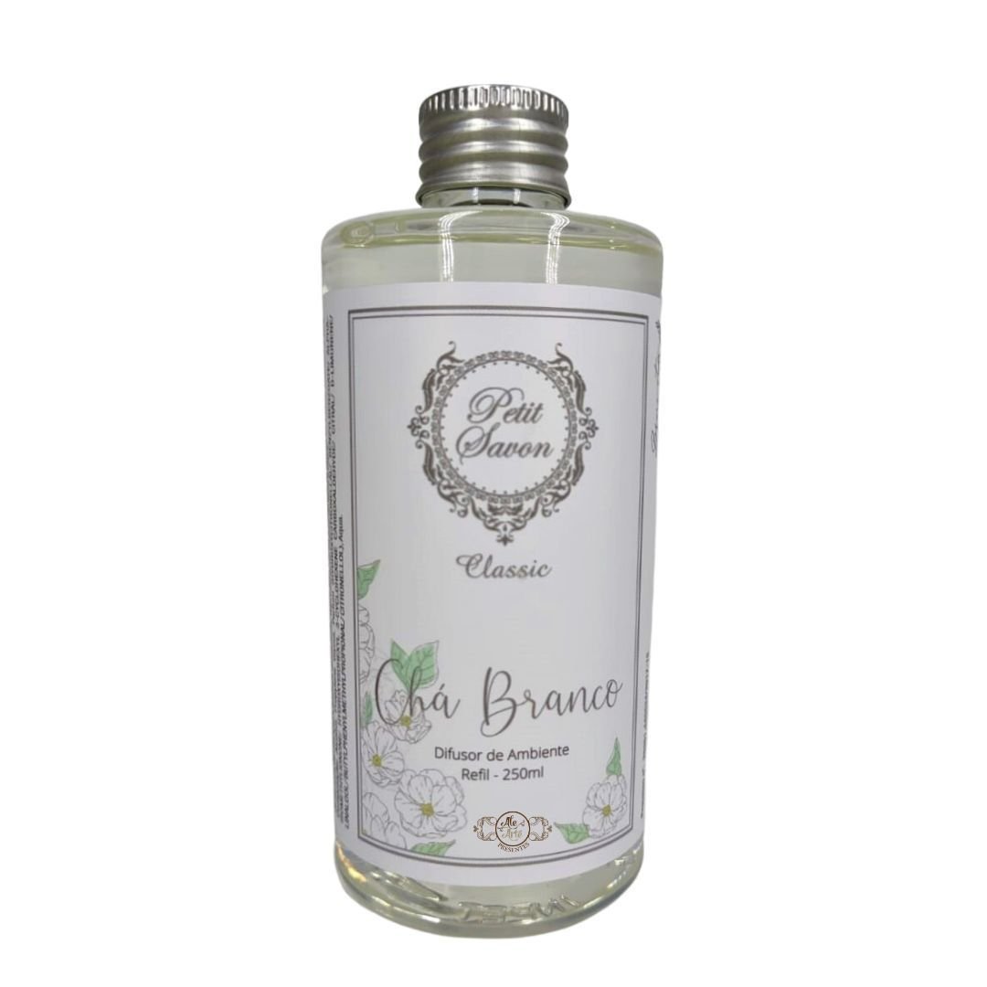 Refil Difusor de Varetas 250/500ml Chá Branco, Petit Savon