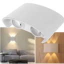 Ver imagem 6 de Arandela 4 Fachos Sobrepor Branca Ip65 Led 4w 3000k Bivolt Alumínio para Área Externa