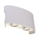 Ver imagem 1 de Arandela 4 Fachos Sobrepor Branca Ip65 Led 4w 3000k Bivolt Alumínio para Área Externa
