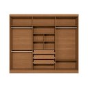 Ver imagem 4 de Guarda Roupa Casal 6 Portas 3 Gavetas Bigger Prime 270x230cm Canela e Grafite