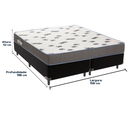 Ver imagem 3 de Cama Box Preto e Colchão Light Espuma D33 Queen Ortobom